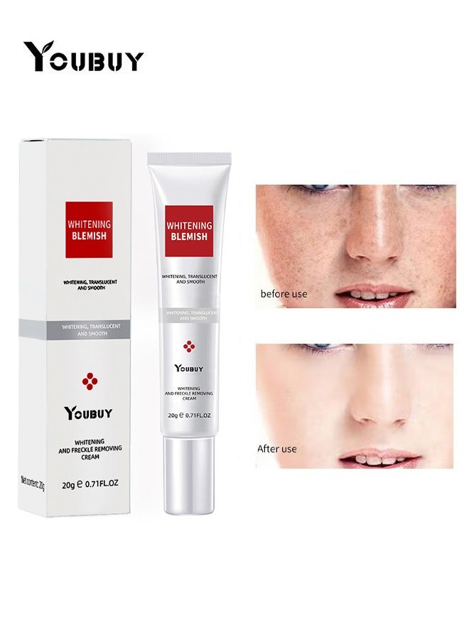 Whitening And Freckle Removing Cream,Dark Spot Corrector Remover Cream Whitening Moisturizing Brighten Complexion Improving Skin Barrier 20g