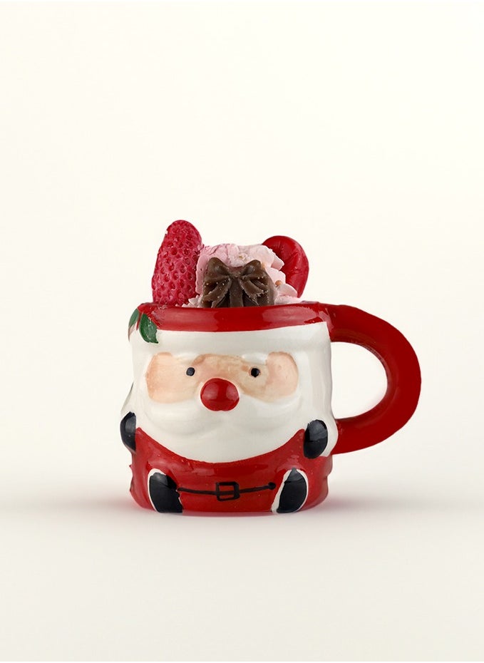 Scented Candle in a Santa Claus Mug