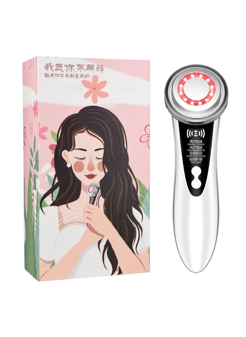 Home RF Skin Rejuvenation Facial Beauty Device 618A white Chinese (LCD)