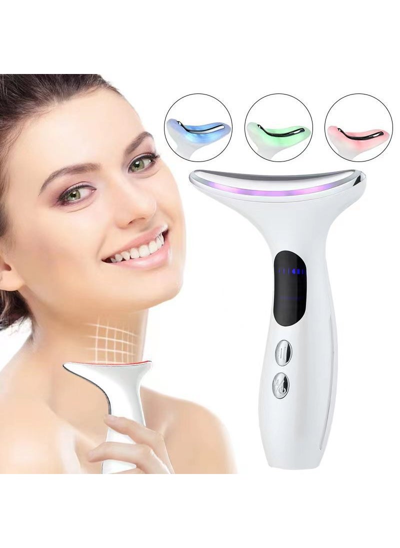 Ultrasonic Neck Beauty Device Firming Anti-Wrinkle HY38 White