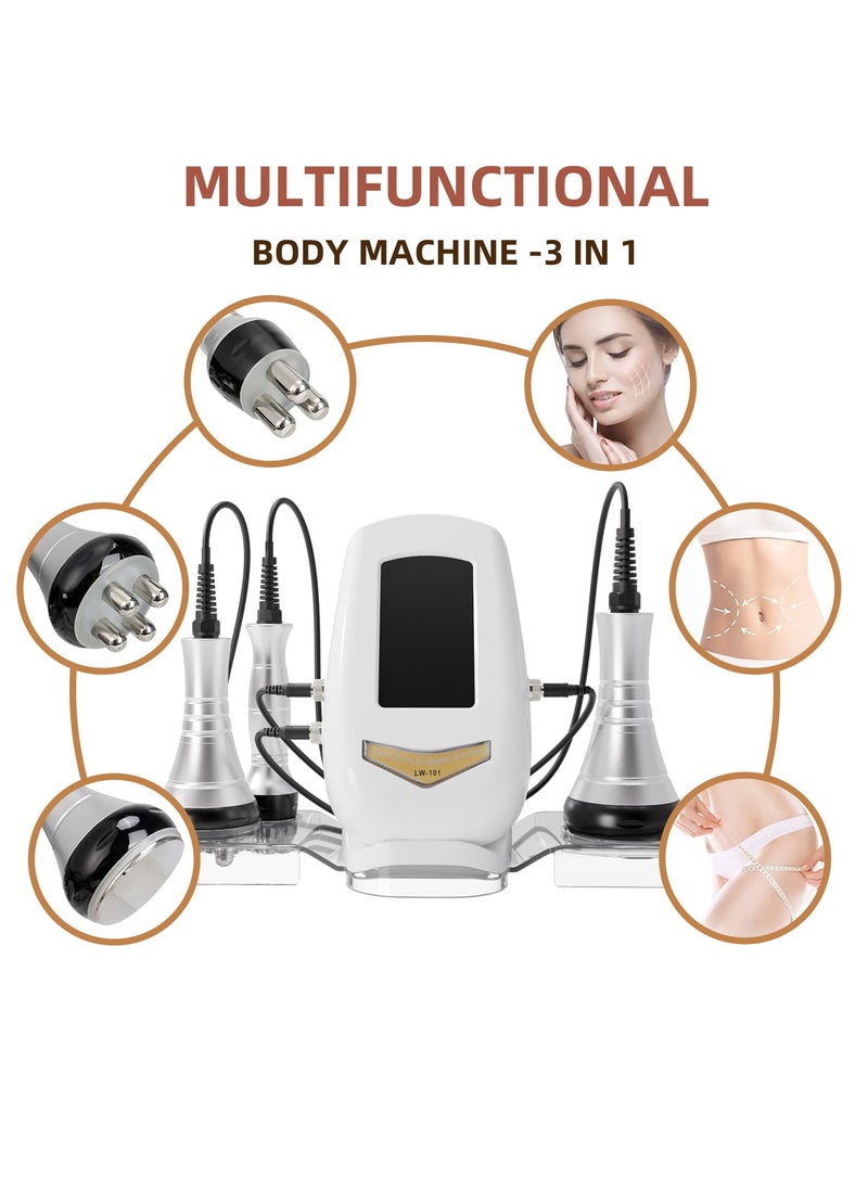 40K 3 IN1 Cavitation Ultrasonic Body Slimming Machine RF Beauty Device Facial Massager Skin Tighten Face Lifting Vacuum Suction