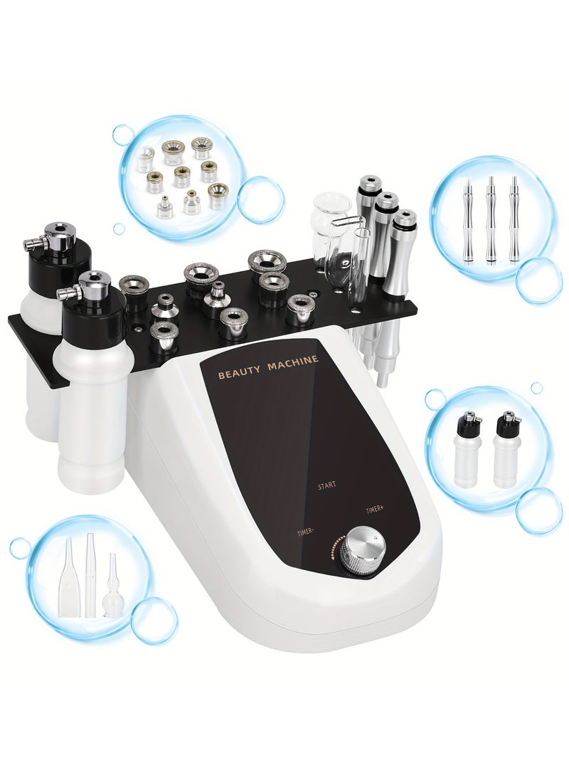 Diamond Microdermabrasion Dermabrasion Device, 100-240V, 3-in-1 Diamond Microdermabrasion Device, Rechargeable, Cleaning Sucker, Skin Care Dermabrasion Device(EU)