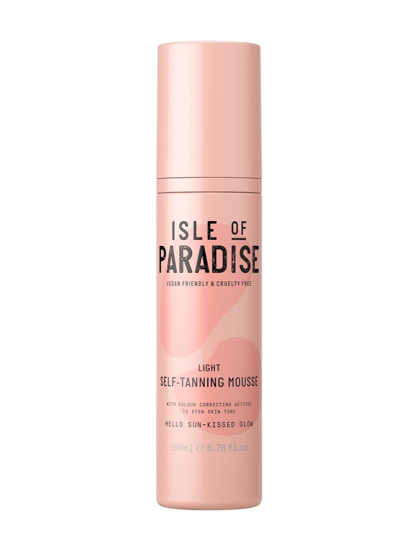 Self Tan Mousse Light 200 ml Self Tanning Foam Natural Ingredients and Vegan packaging may vary