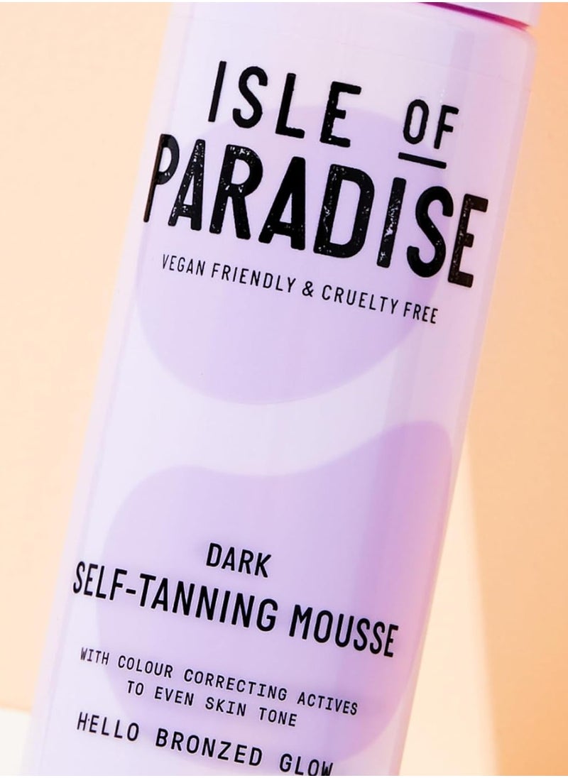 Self Tan Mousse Dark 200 ml Self Tanning Foam Natural Ingredients and Vegan packaging may vary