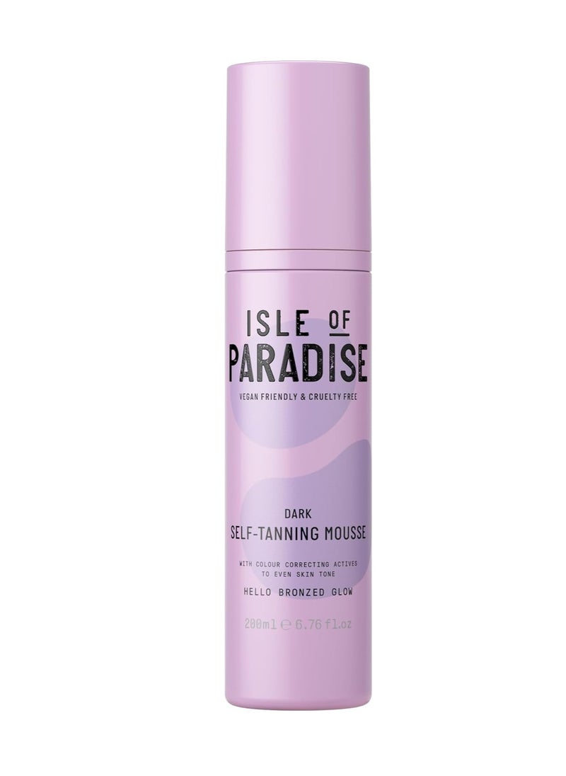 Self Tan Mousse Dark 200 ml Self Tanning Foam Natural Ingredients and Vegan packaging may vary