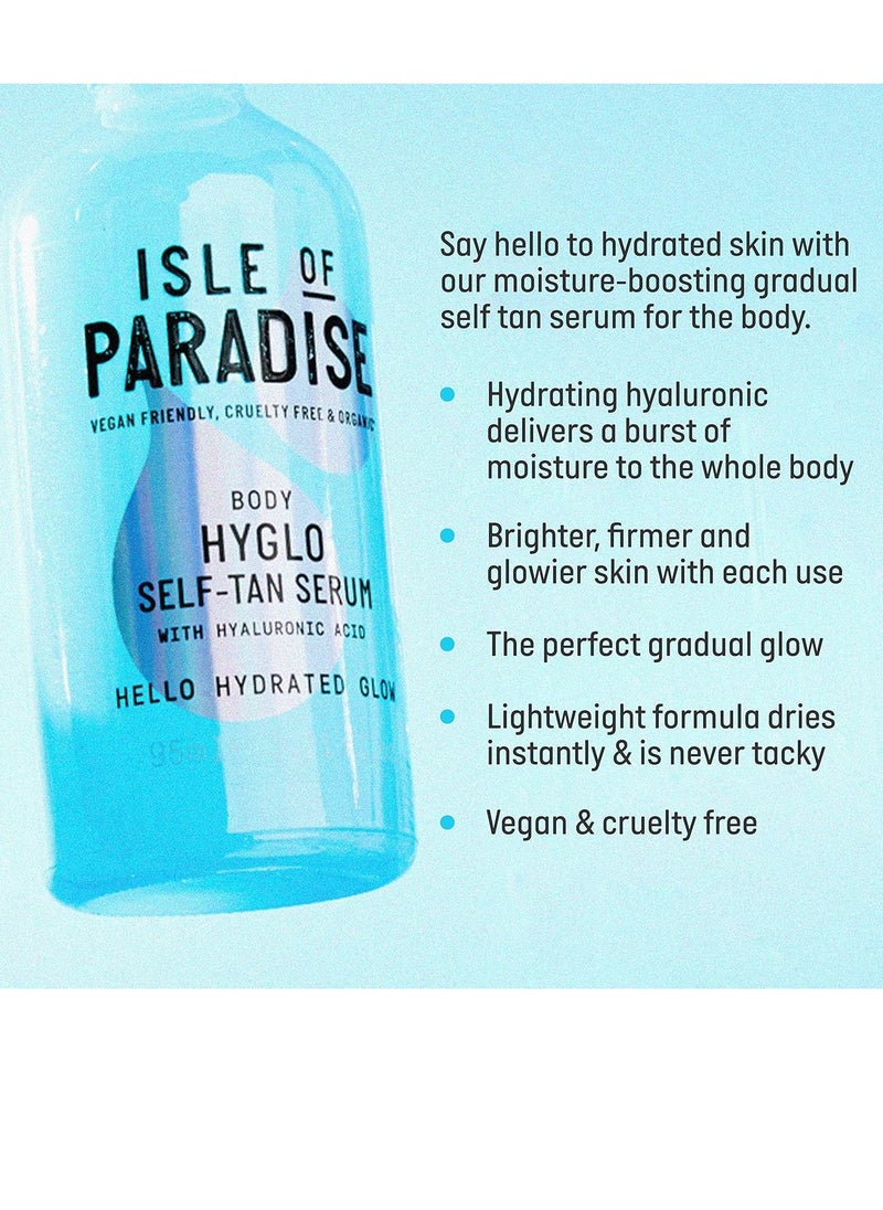 HYGLO BODY Self Tan Serum150 ml Hydrating Self Tanning Serum Natural Ingredients and Vegan