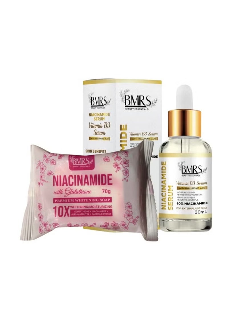 BMRS Niacinamide with gluta 70g and Vitamin B3 Serum 30ml