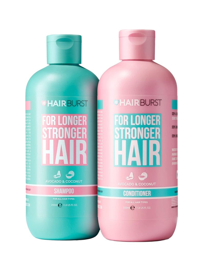 Shampoo and Conditioner Set SLS Free Hair Growth and Thickening Treatment for Women Coconut and Avocado Scented Suitable for All Hair Types Promotes Strong and Healthy Hair