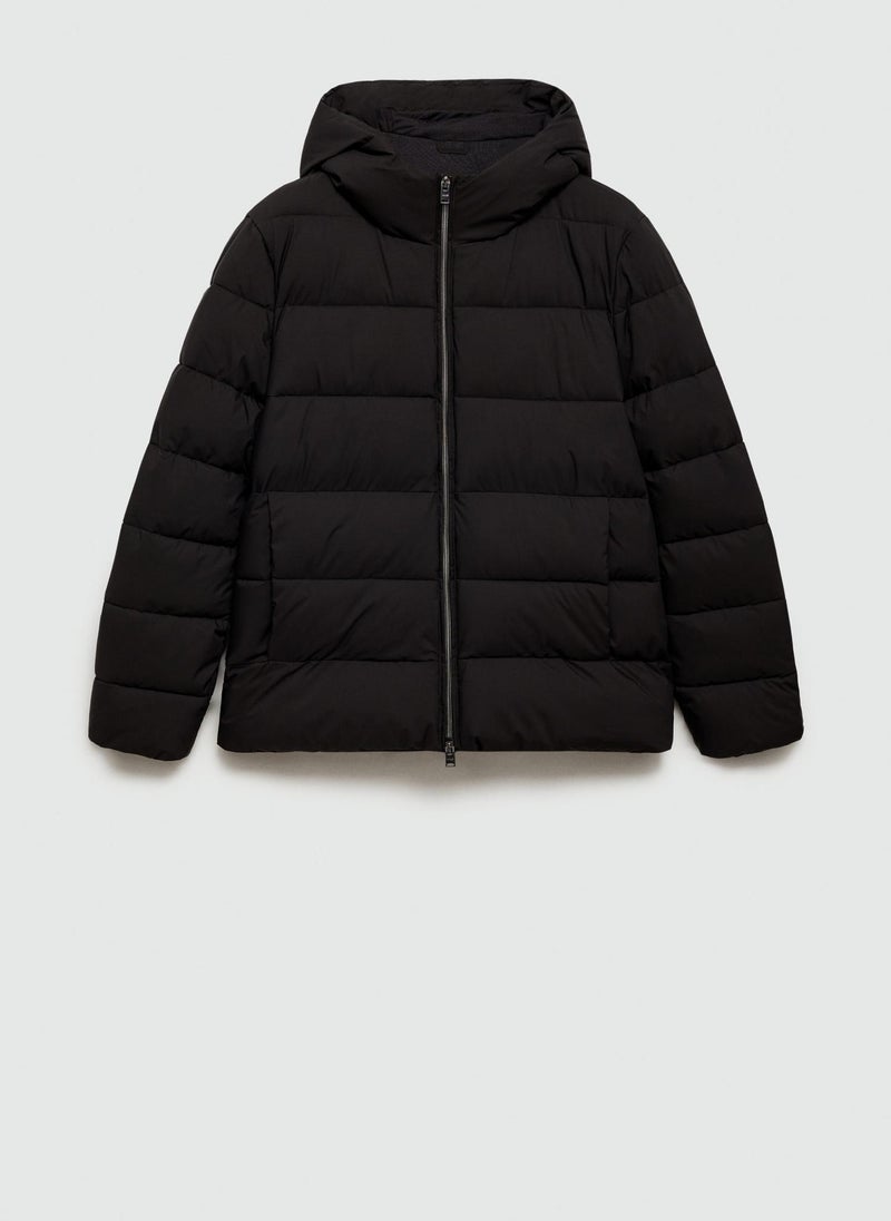 Anorak Turin Quilted Zip Through Jacket