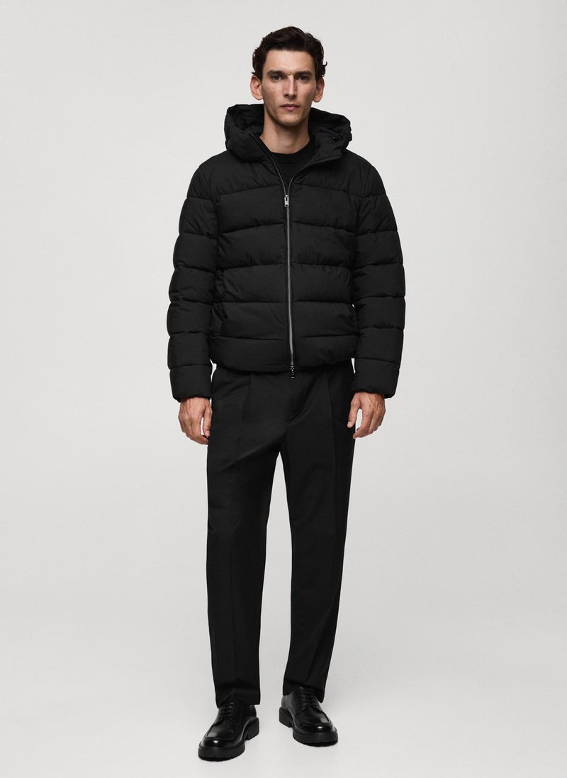 Anorak Turin Quilted Zip Through Jacket