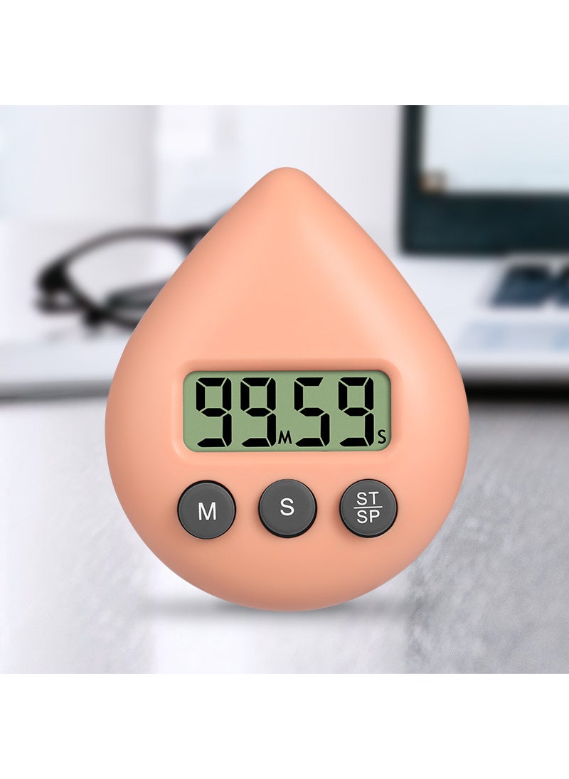 New Waterproof Drop Timer with Suction Cup for Bathroom Orange