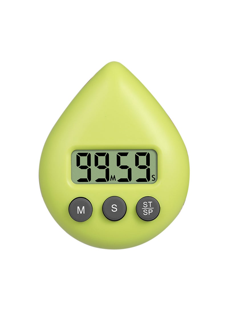 New Waterproof Drop Timer with Suction Cup for Bathroom Yellow Green