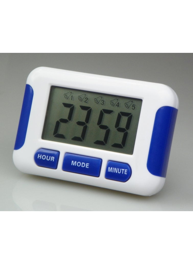 Factory Direct sales date chasing 305 genuine goods electronic timer kitchen multi-group timer five groups positive countdown alarm clockPS305 Blue PS305 Blue