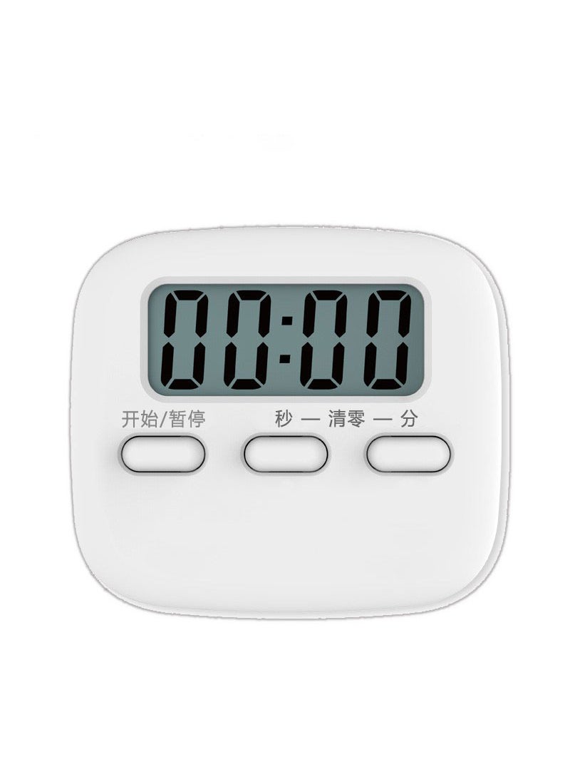 Multifunctional Digital Timer Large Screen Stopwatch for Kitchen and LabIvory White (Chinese) Ivory White (Chinese)