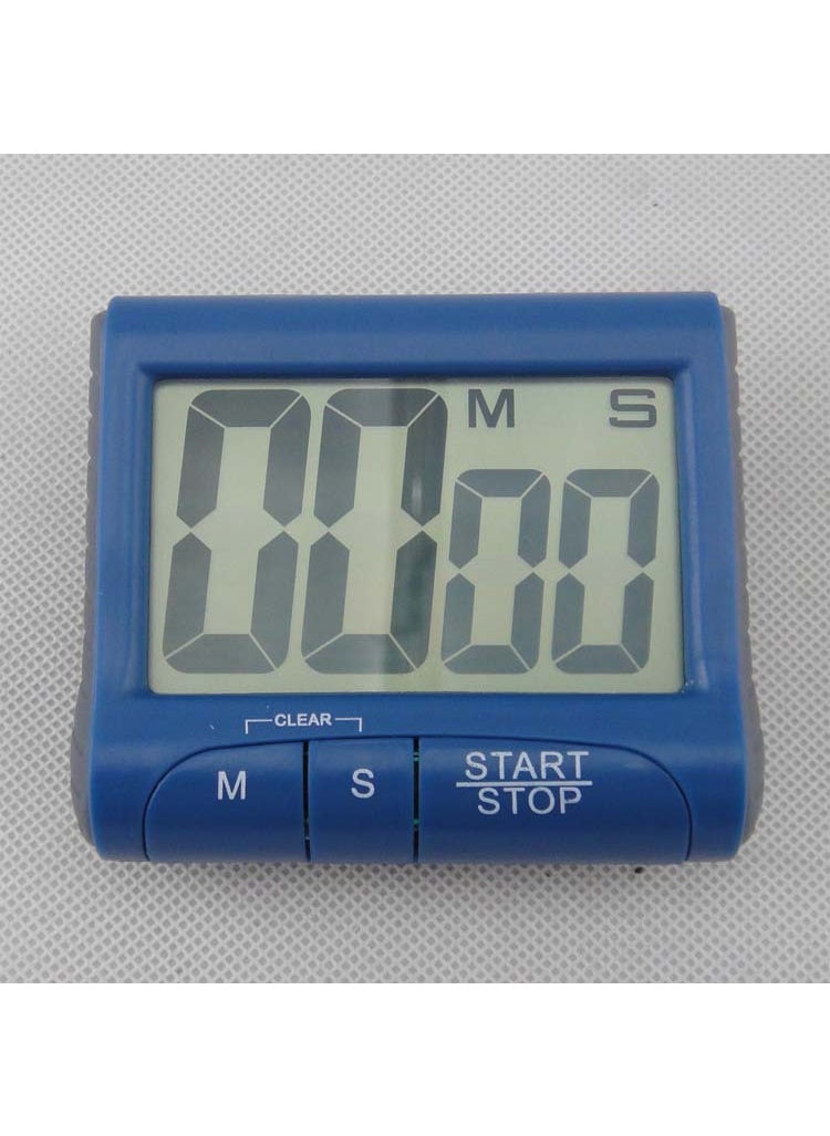 Multifunctional Digital Timer Large Screen Stopwatch for Kitchen and LabBlue Blue