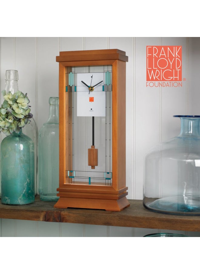 Bulova B1839 Willits Frank Lloyd Wright Mantel Clock, 14