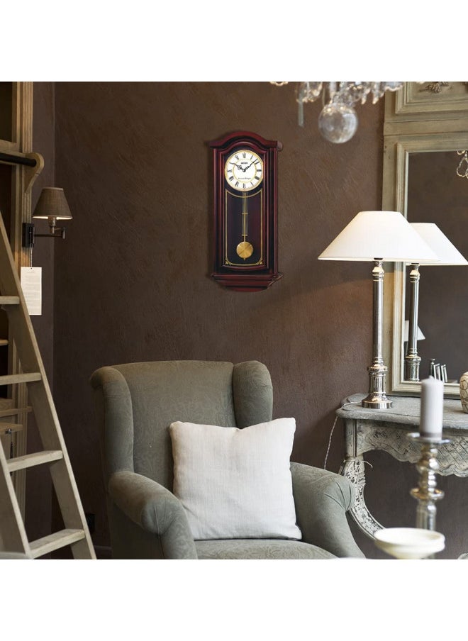 SEIKO Mahogany Wall Clock with Pendulum