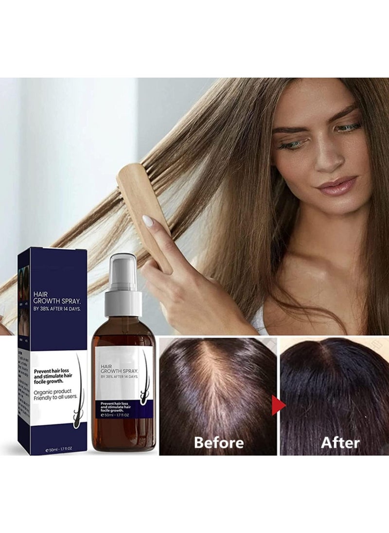 DubaiGallery Organic Hair Growth Treatment Oil Anti Hair Loss for Long Thicker Hair - 50ml