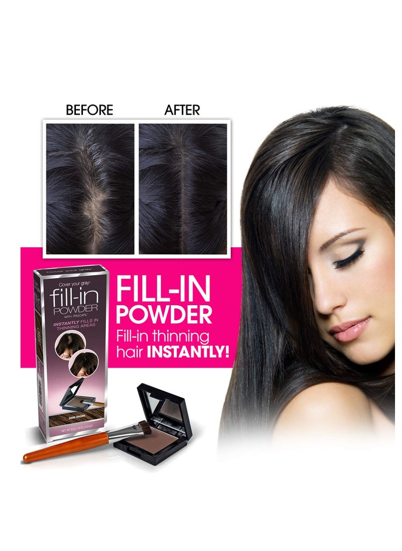 Cover Your Gray Fill In Powder - Black (Pack of 4)