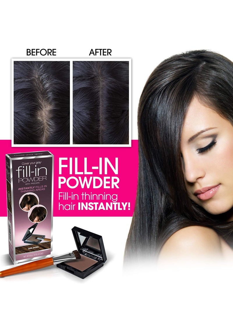 Cover Your Gray Fill In Powder - Black (Pack of 6)