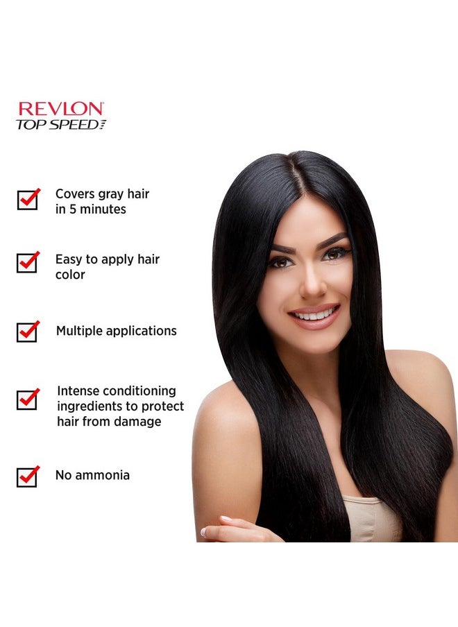 Revlon Top Speed Hair Color for Women, Natural Black 70 (Pack of 1)