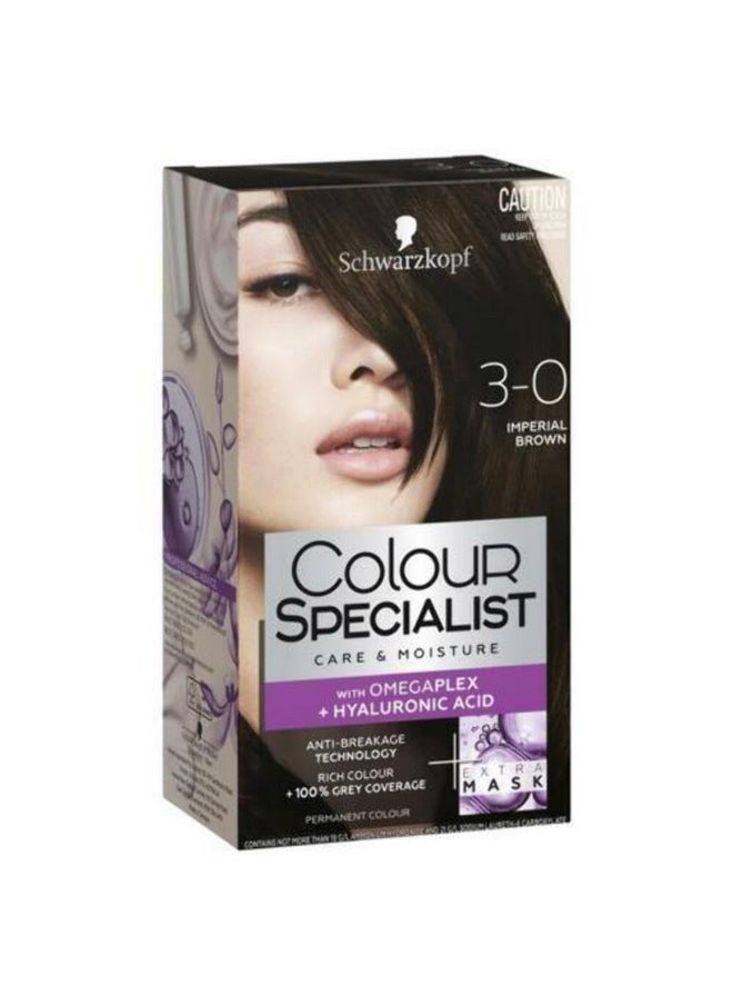 Schwarzkopf Colour Specialist Permanent Hair Colour 3.0 Imperial Brown