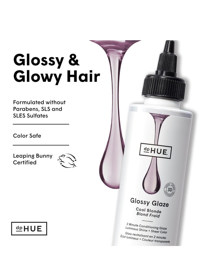 dpHUE Glossy Glaze, Cool Blonde - 4 fl oz - In-Shower Conditioning Glaze for Luminous Shine & Sheer Color - Paraben, SLS & SLES Sulfate Free - Leaping Bunny Certified