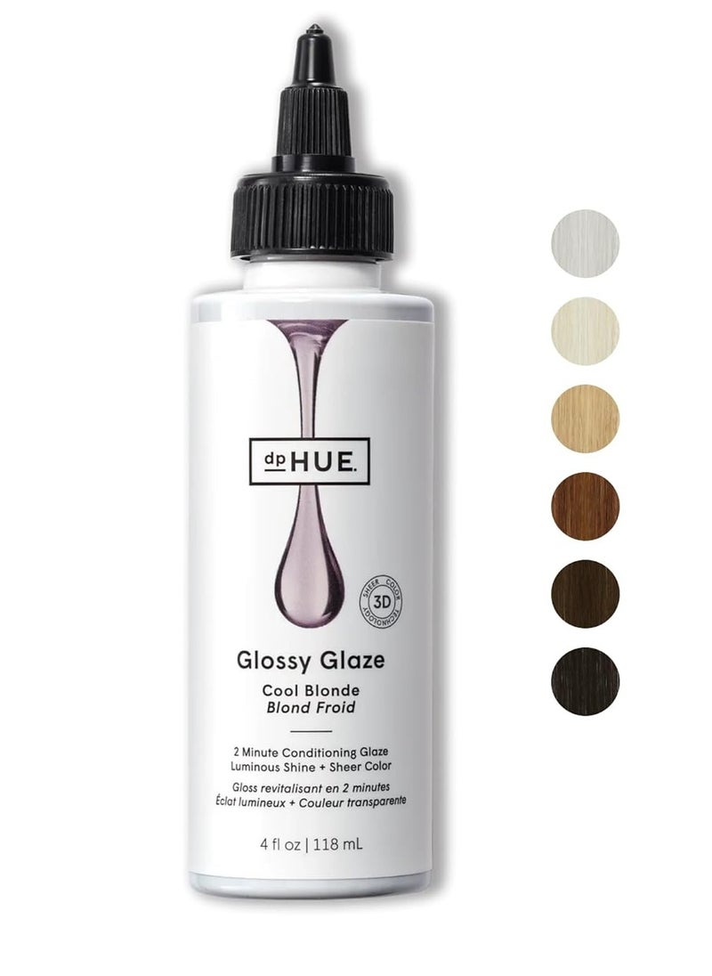 dpHUE Glossy Glaze, Cool Blonde - 4 fl oz - In-Shower Conditioning Glaze for Luminous Shine & Sheer Color - Paraben, SLS & SLES Sulfate Free - Leaping Bunny Certified