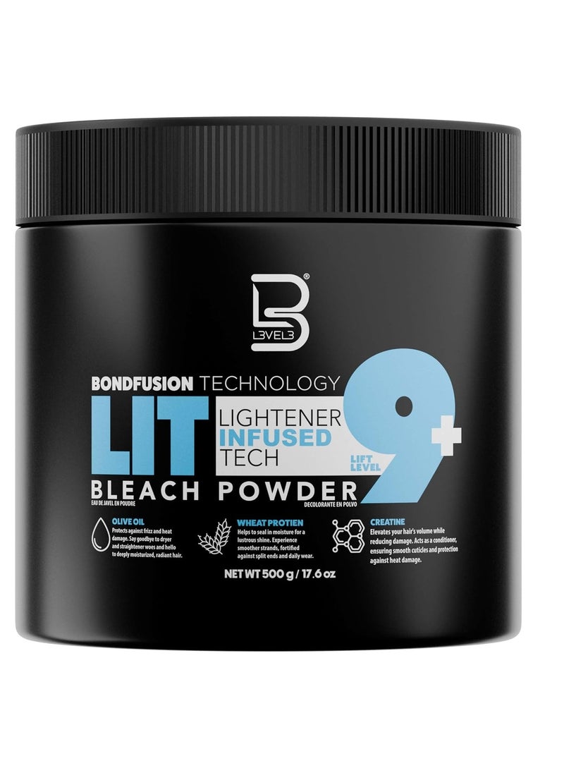 Level 3 Bleach Powder - Hair Lightener with Olive Oil and Wheat Protein - 500 Grams