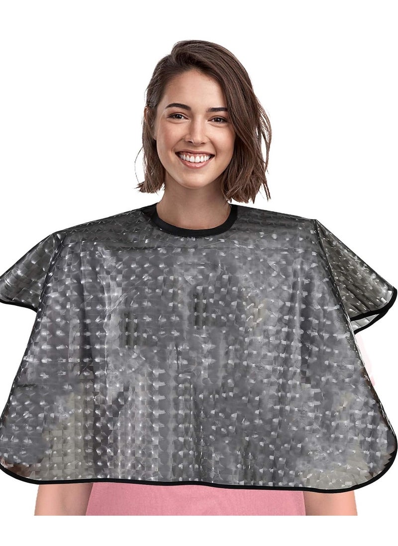 Waterproof unisex-adult Hair Dye Cape,Short Comb-Out Capes for Hair Stylist,Makeup Apron for Hair Color,Bleach,Shampoo and More