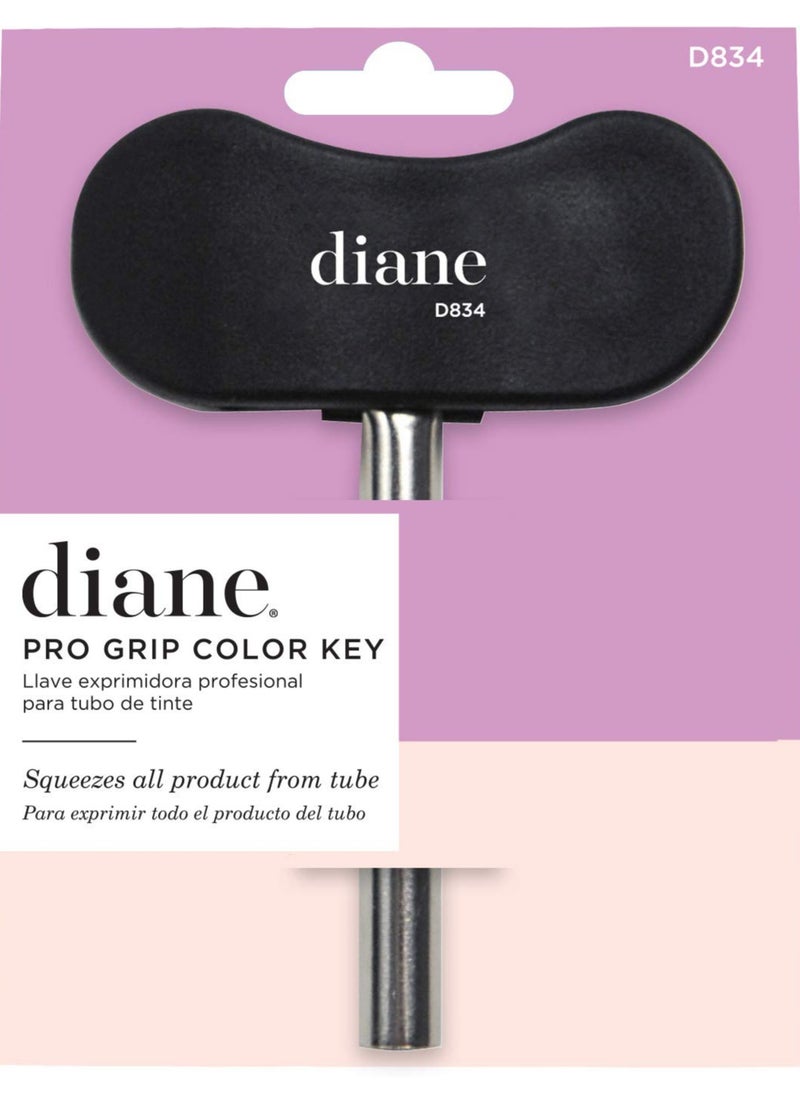 Diane Pro Grip Color Key – Hair Dye Tube Squeezer for Salon –– Black – D834