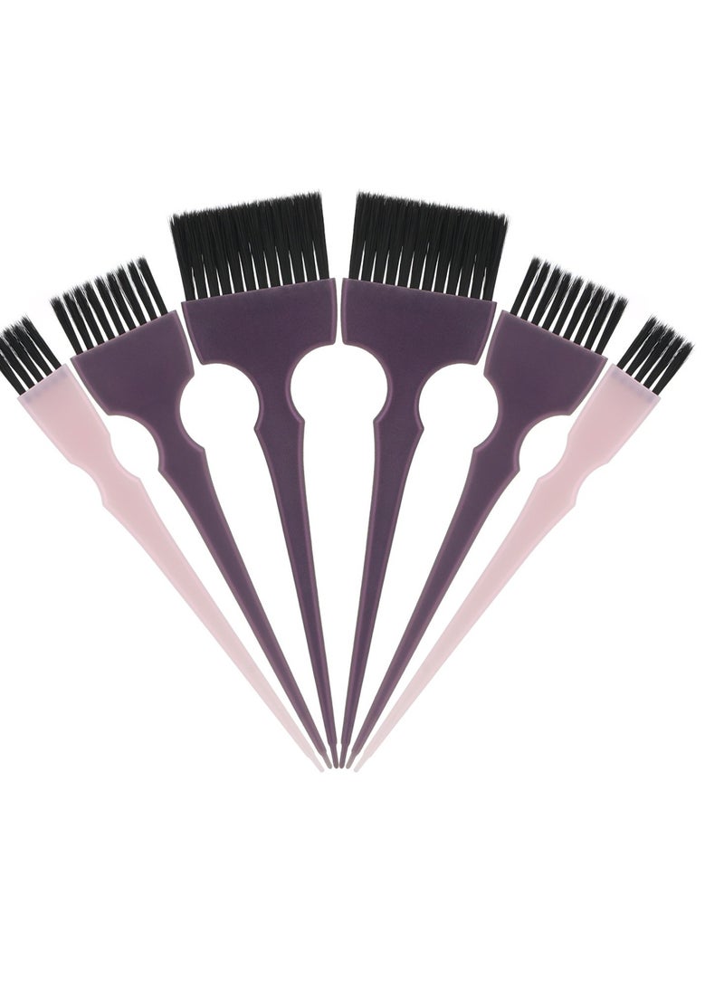 Segbeauty 6pcs Professional Hairdressing Brush Set - Tinting Brushes, Color Applicator Brushes for Hair Dyeing, Balayage, and Styling