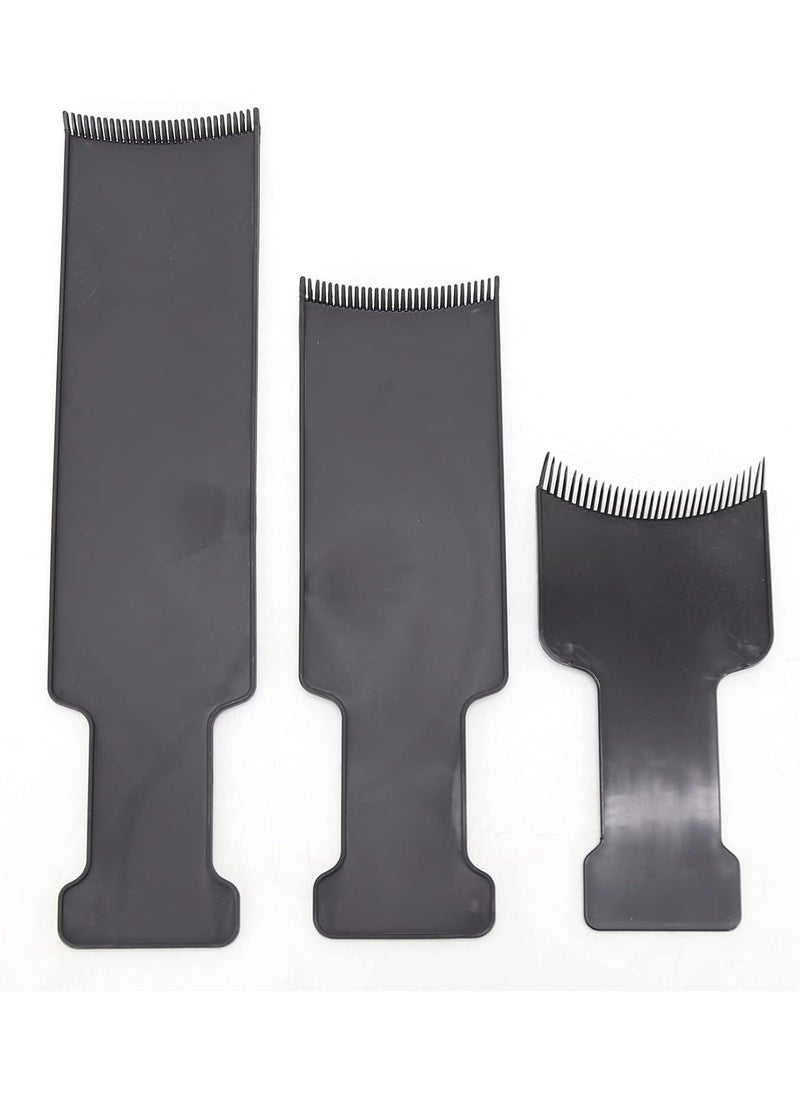 BTWTRY 6pcs Balayage Board and Brush Kit, 3pcs Balayage Highlighting Board with Teeth and 3pcs Hair Coloring Brush Flat Top Comb Board for Hair Coloring Dyeing DIY Hairdressing Tint Tool (6pcs)