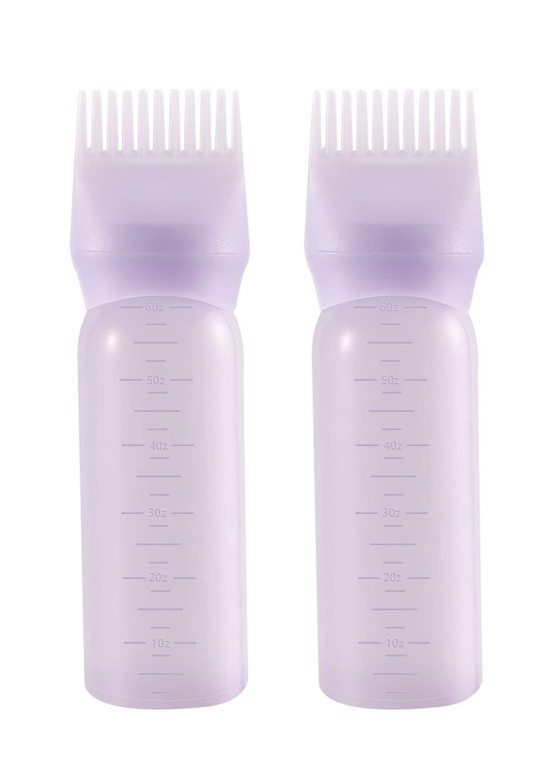 Pimoys Root Comb Applicator Bottle and Continuous Hair Spray Bottle, Hair Oil Applicator Hair Water Mister Oiling Applicator for Dye Hairstyling