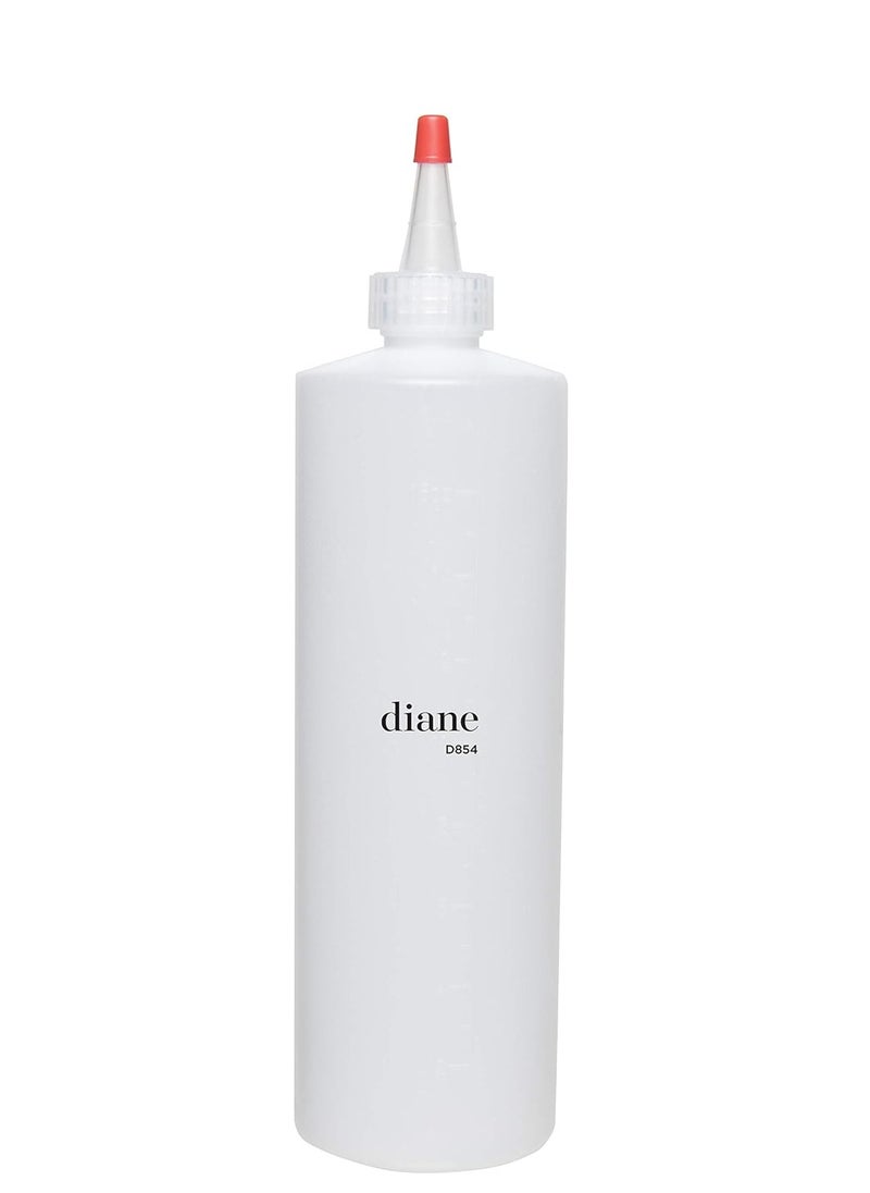 Diane Applicator Bottle for Hair Styling and Coloring – Large - 10”, 16oz Capacity – Clear – D855