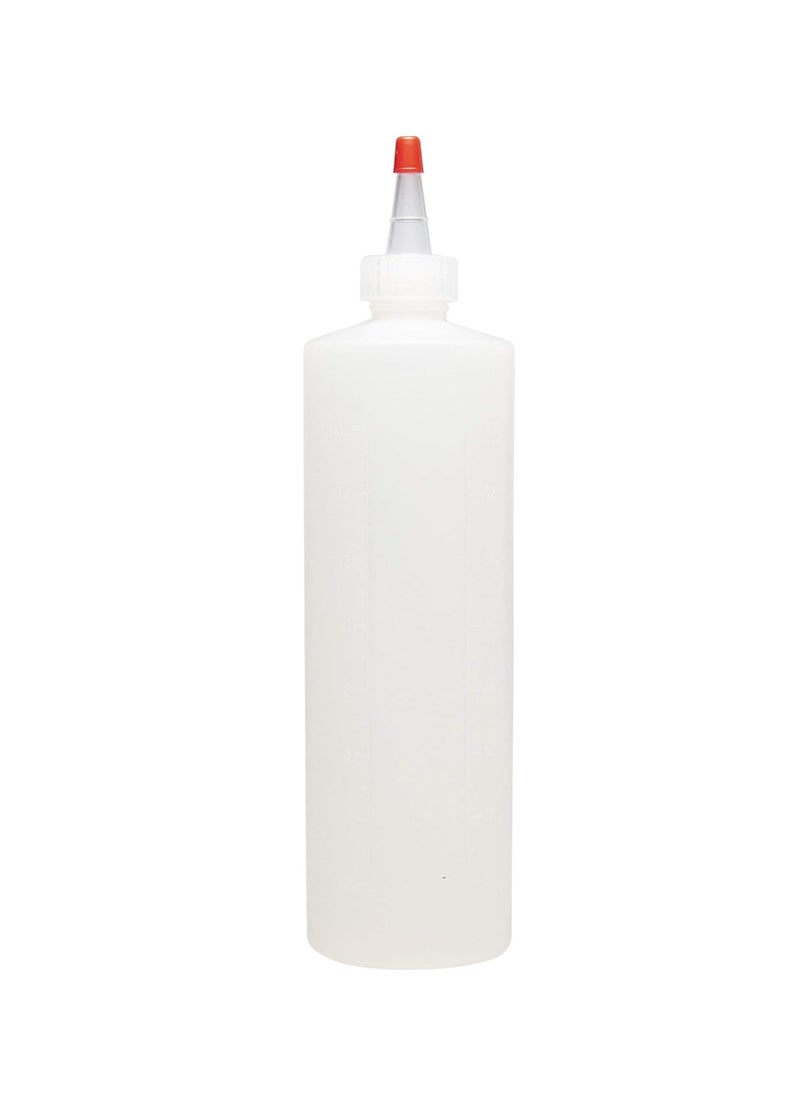 Diane Applicator Bottle for Hair Styling and Coloring – Large - 10”, 16oz Capacity – Clear – D855