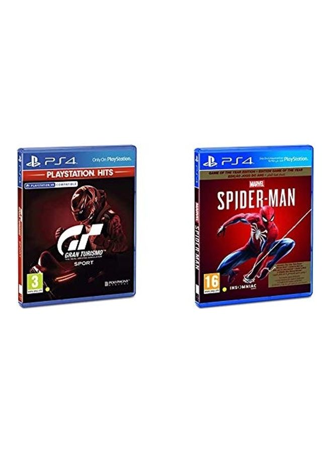 Spider Man And Gran Turismo Sport - PS4/PS5