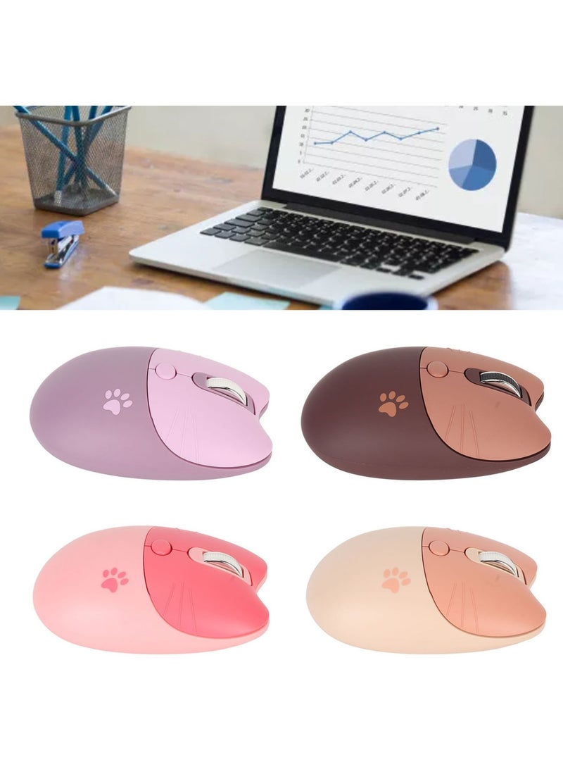 Cat Wireless Mouse, Lightweight And Portable Soundless Mouse, 3 Levels DPI Ergonomic Design Computer Mouse, Durable Comfortable Gaming Mouse For Laptop Computer, (1pc, Beige)