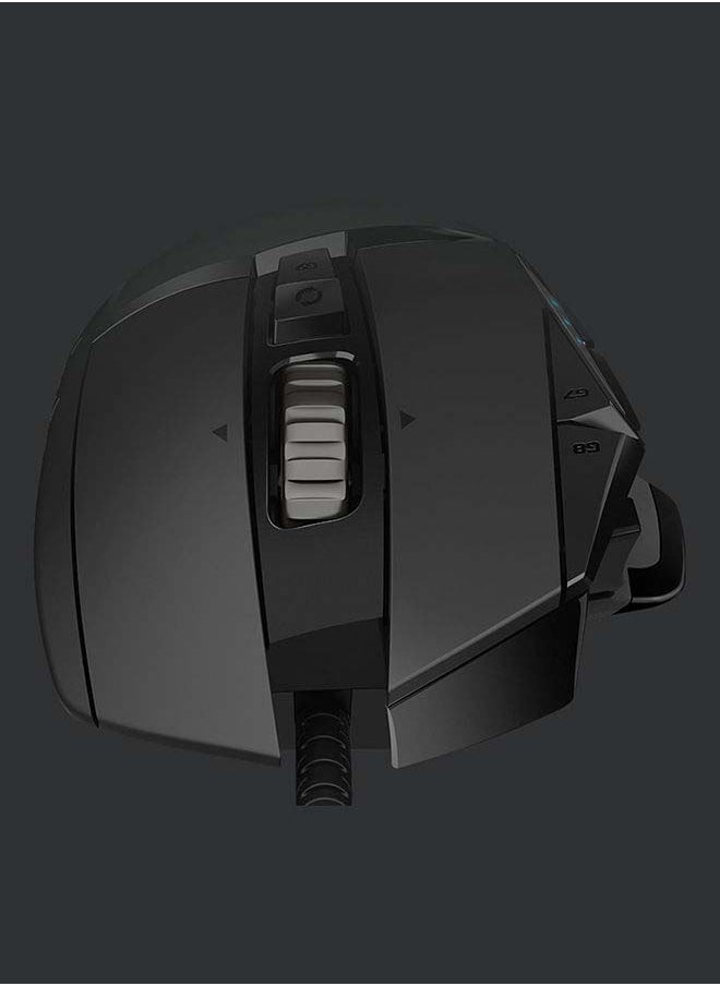 G502 Hero High Performance Wired Gaming Mouse, Hero 25K Sensor, 25,600 DPI, RGB, Adjustable Weights, 11 Programmable Buttons, On-Board Memory, PC And Mac