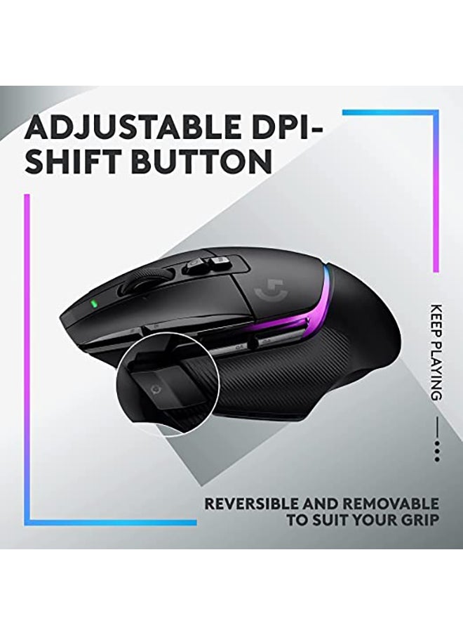 G502 X PLUS LIGHTSPEED Wireless RGB Gaming Mouse - Optical mouse with LIGHTFORCE hybrid switches, LIGHTSYNC RGB, HERO 25K gaming sensor, compatible with PC - macOS/Windows