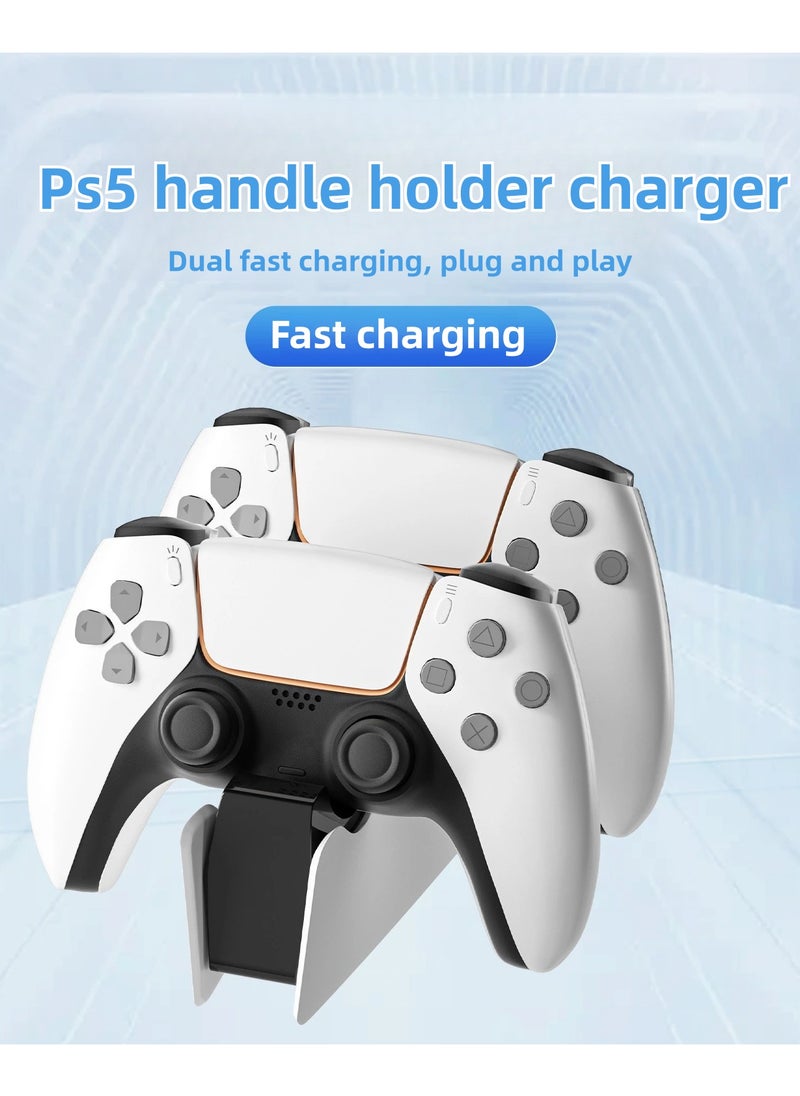 PlayStation5 Controller Charging Station | PlayStation 5 Controller Charger for PlayStation 5 DualSense Controller | USB Type C PlayStation 5 Charger Stand with LED Indicator