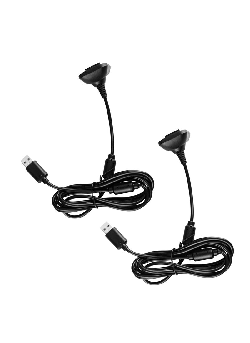 Wireless Charging, 6Ft Charging Cable for Xbox 360 Wireless Controller USB Charging Cable Compatible Fit for Microsoft Xbox 360 Slim Wireless Game Controllers Wireless Handle Charging Cable (2Pack)