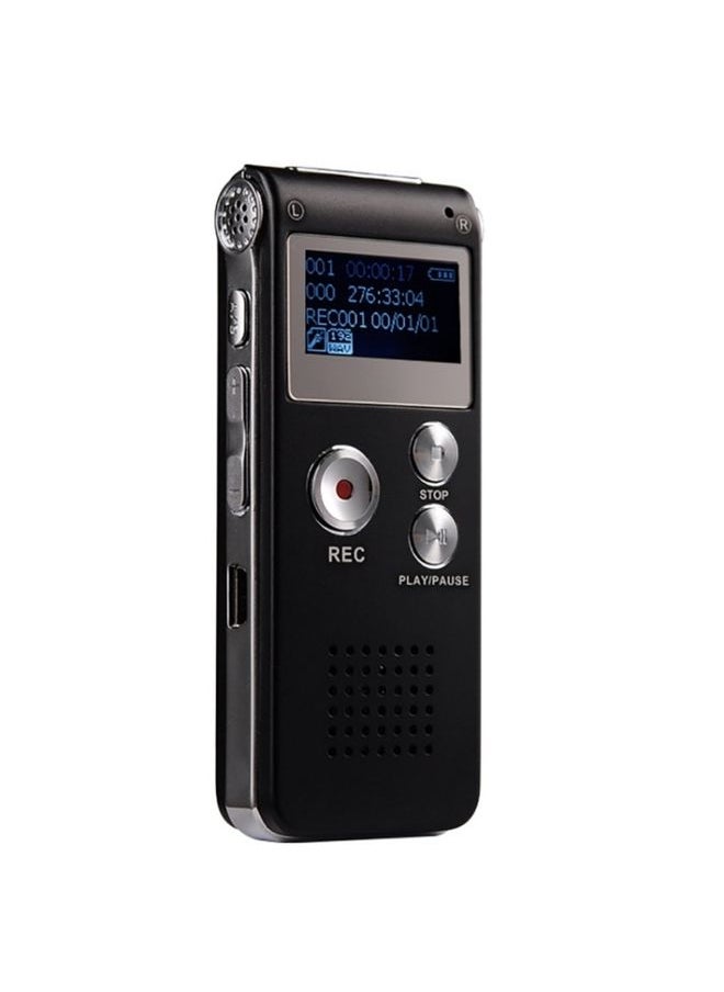 SK-012 32GB USB Dictaphone Digital Audio Voice Recorder with WAV MP3 Player VAR Function(Black)