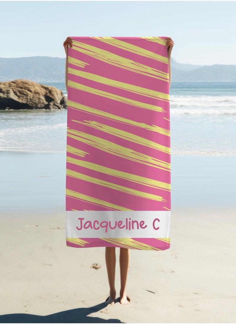 Personalised Beach Towel with Name (70x140cm)