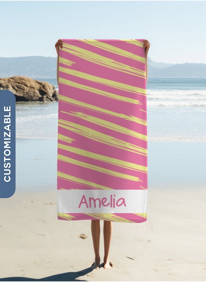 Personalised Beach Towel with Name (70x140cm)