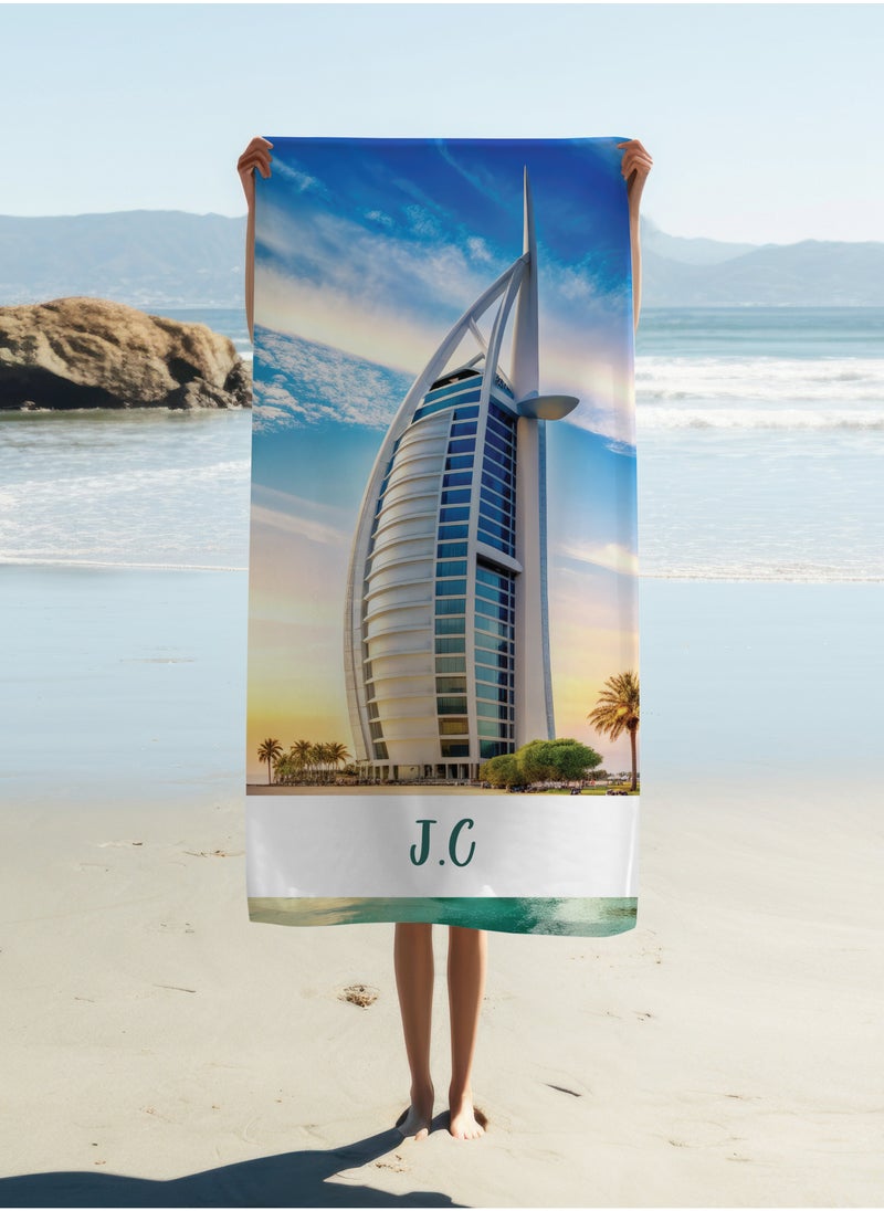 Personalised Burj al Arab Beach Towel (70x140cm)