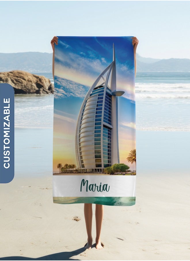 Personalised Burj al Arab Beach Towel (70x140cm)