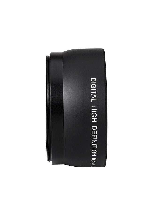 HD 52MM 0.45x Wide Angle Lens with Macro Lens Replacement for Canon Nikon Sony Pentax 52MM DSLR Camera