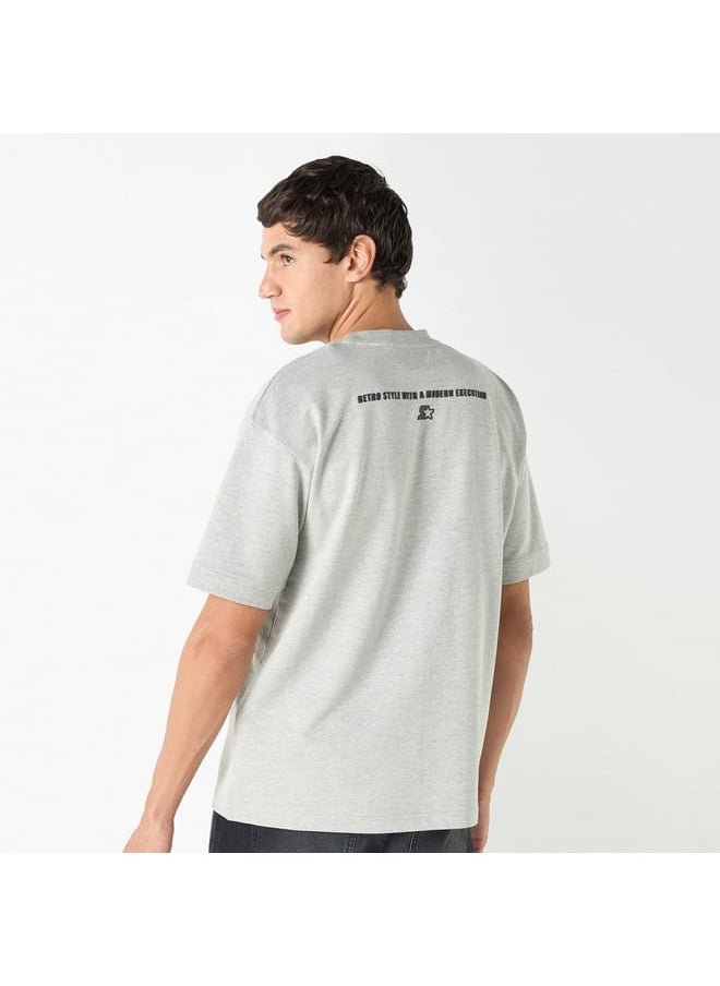Starter Printed T-shirt with Crew Neck and Pocket