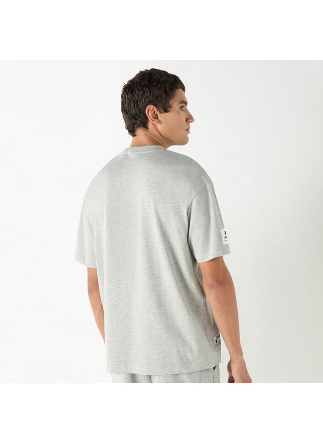 Starter Printed T-shirt with Crew Neck and Short Sleeves